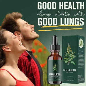 Mullein Leaf Liquid Drops,Mullein Leaf Extract for Lungs,Mullein Drops,Lung Cleanse for Lung Health,Lung Support for Fast Absorption