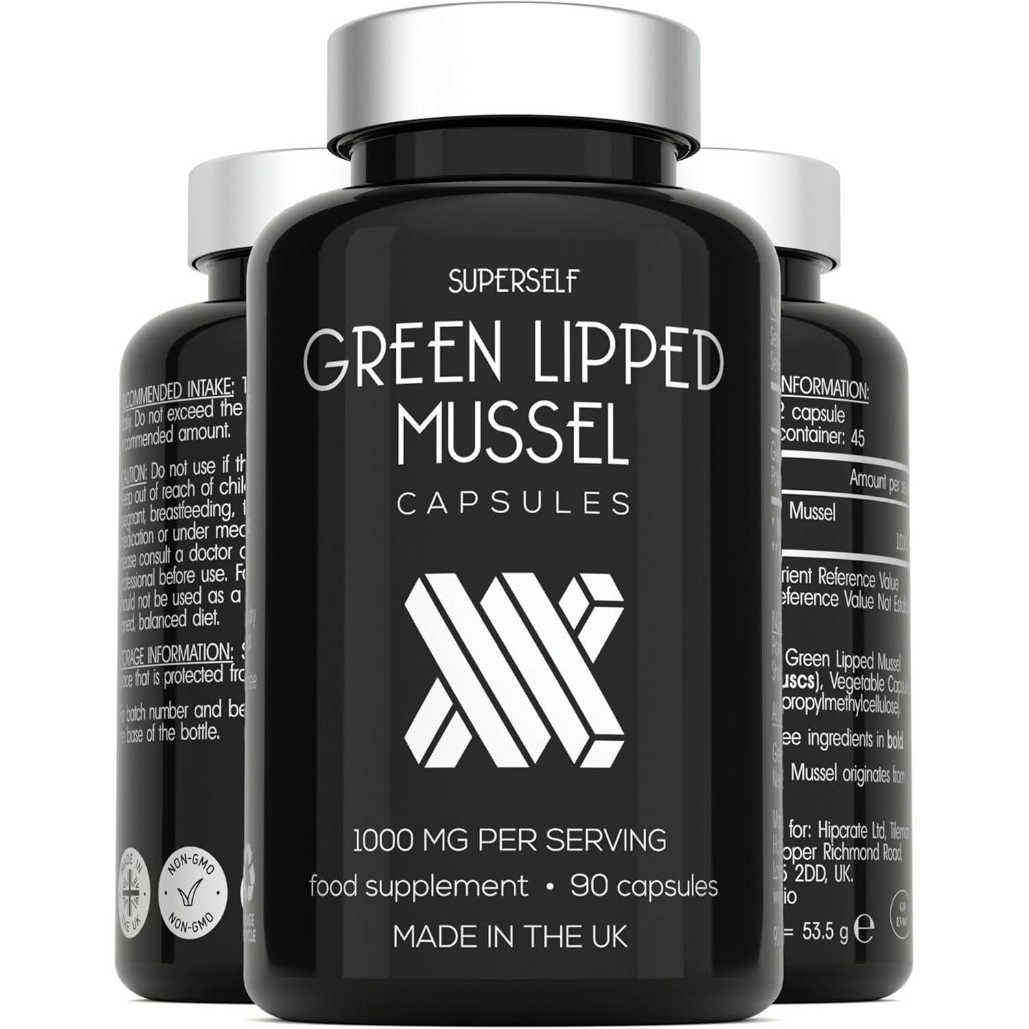 Green Lipped Mussel for Humans & Dogs - New Zealand Green Lipped Mussel Capsules 1000Mg - High Strength Joint & Mobility Supplement with Omega 3-100% Pure Powder - 90 Tablets - Made in the UK