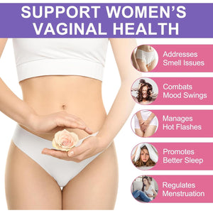 Feminine Balance Gummies 60 Pcs – Hawaiian Pineapple Flavour PH Balance & Immune Support for Women of All Ages, Gluten-Free & Vegan