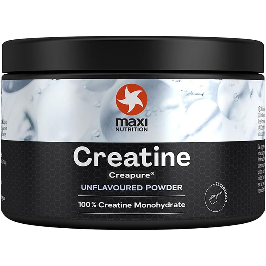 Maxinutrition 100 Percent Creatine Monohydrate, (Creapure) 250G, High Dose and Pure Creatine Powder for Maximum Performance during Your Training, Unflavoured