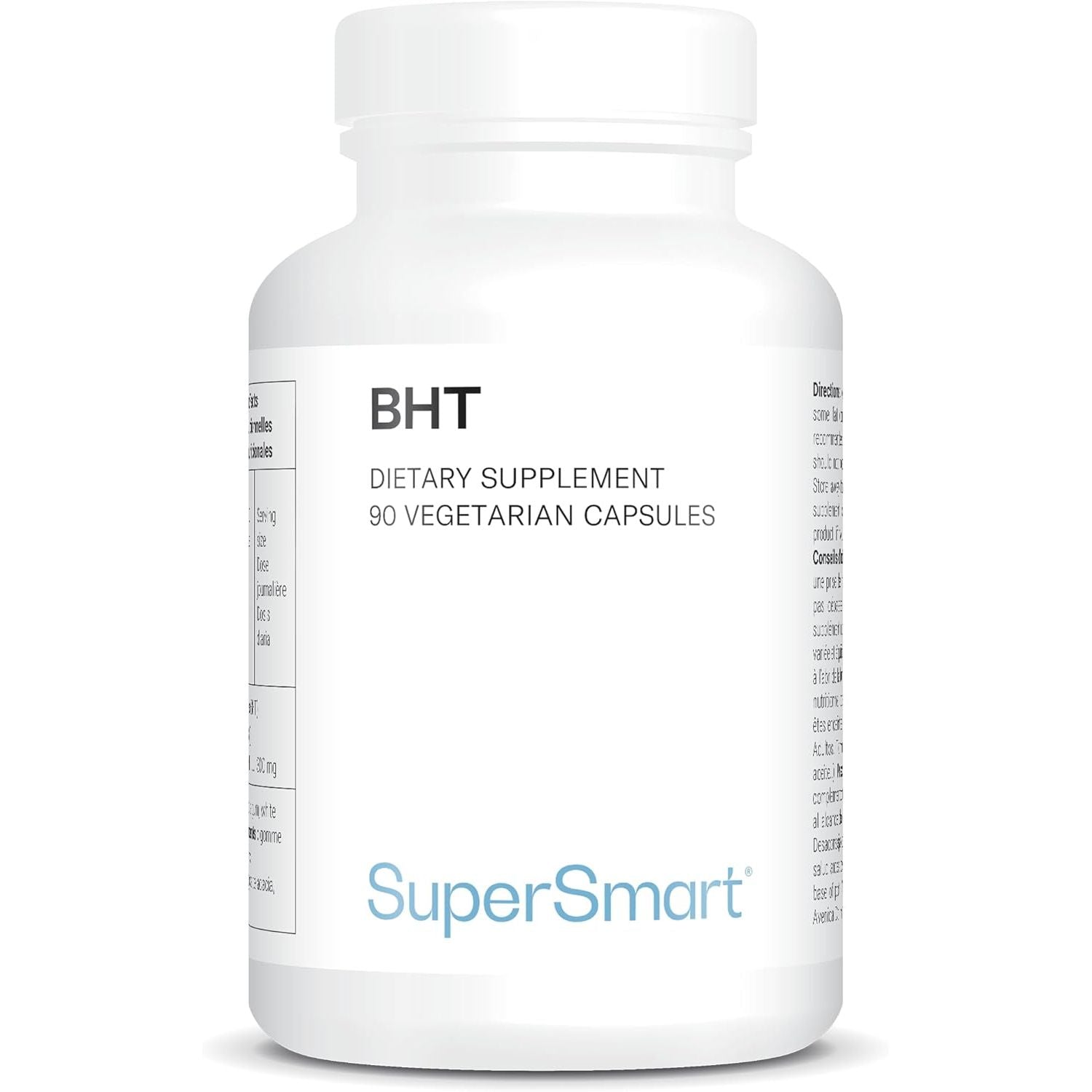 BHT (Butylated Hydroxytoluene) – Fights Oxidative Stress – Powerful Antioxidant & Antiviral – Anti-Age – Vegan – Supersmart