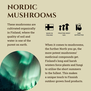 Ecodrop Organic Turkey Tail Mushroom I 50Ml I Double Extract Liquid Tincture Turkey Tail Supplement I Heavy Metal-Free, Nordic Sourced, & Fully Traceable I Manufactured in Finland