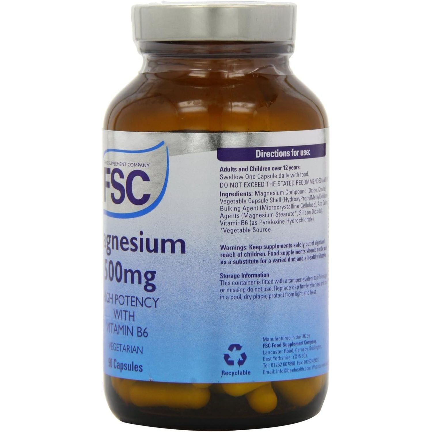 FSC 500Mg Magnesium 90 Capsules