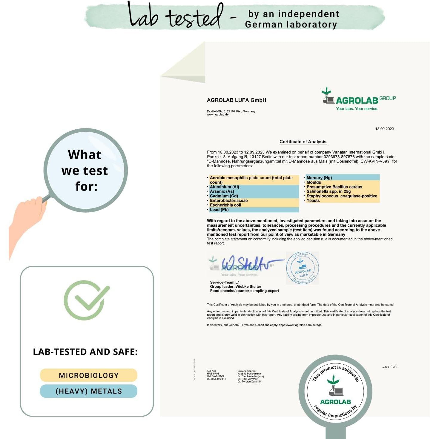 Vegavero Pure D-Mannose Powder 250 G | 4 Months’ Supply | 2000 Mg per Day | NO Additives | 100% Naturally Sourced | Urinary Tract Infection | Vegan