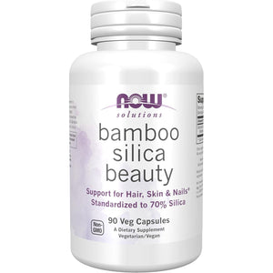 NOW Foods Bamboo Silica Beauty, 90 Vcaps, 150 G