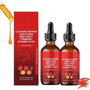 Cayenne Pepper Drops, Rethes Cayenne Pepper Drops, 2Pc Cayenne Plus, Natural Cayennes Pepper Extract Drop Body