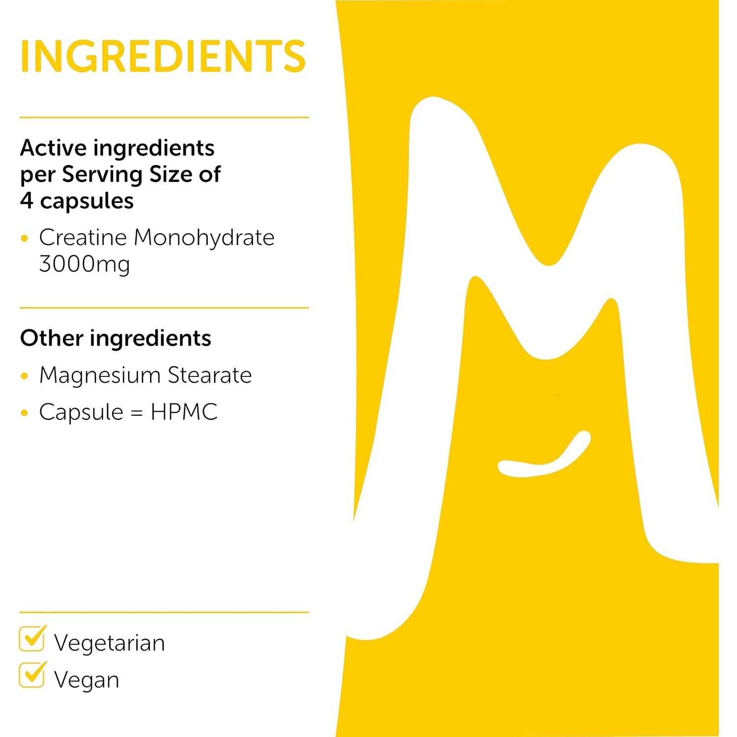 Creatine Monohydrate Capsules 750Mg (3000Mg per Serving) - 120 Capsules - Boost Muscle Mass, Bulk & Strength - Supports Increased Energy & Performance - Pre Workout Supplement for Men & Women | MOBU