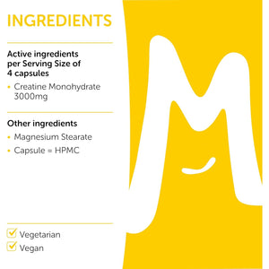 Creatine Monohydrate Capsules 750Mg (3000Mg per Serving) - 120 Capsules - Boost Muscle Mass, Bulk & Strength - Supports Increased Energy & Performance - Pre Workout Supplement for Men & Women | MOBU