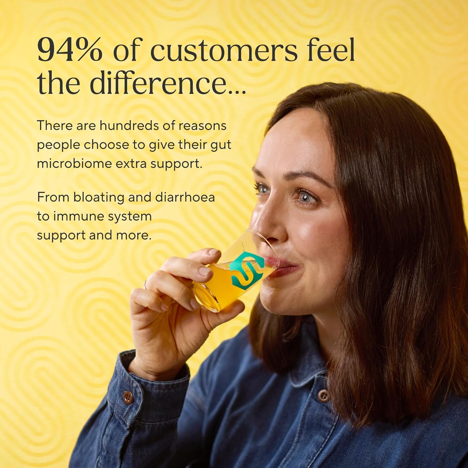 Symprove Daily Probiotic Drink, Original, 10 Billion Cfus, 4 Clinically Studied Strains, Gut & Immune Support, Water-Based, Vegan, Dairy & Gluten Free, (Pack of 1 X 500Ml)