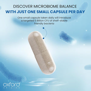 Advanced Probiotics for Gut Health | Made in the UK | Scientifically Formulated Pre & Probiotic Gut Health Supplements | Capsules with 5 Billion Bacterial Cultures, 100 Billion Cfu/G | 60 Capsules