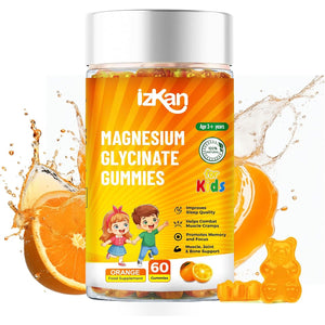 Magnesium Glycinate Gummies 100Mg for Kids, Calm Magnesium Gummies for Sleep, Relaxation, Brain, Focus, Bone, No Melatonin, Gluten Free, Non GMO, Vegan, 60 Gummies (1)