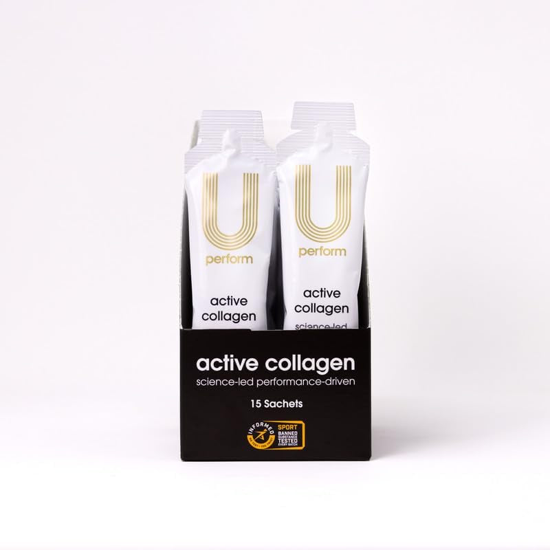 U Perform - Sports Muscle Recovery Supplement - High Protein Liquid Collagen Drink - Great for Joints Repair - Citrus Tasting and Natural Ingredients Based (8000Mg) (14 Sachets)