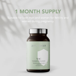 Zita West - High Strength N-Acetyl Cysteine (NAC) 600Mg per 2 Capsules - Premium Nutritional Supplement for Men and Women - 60 Vegan Capsules (1 Month Supply)