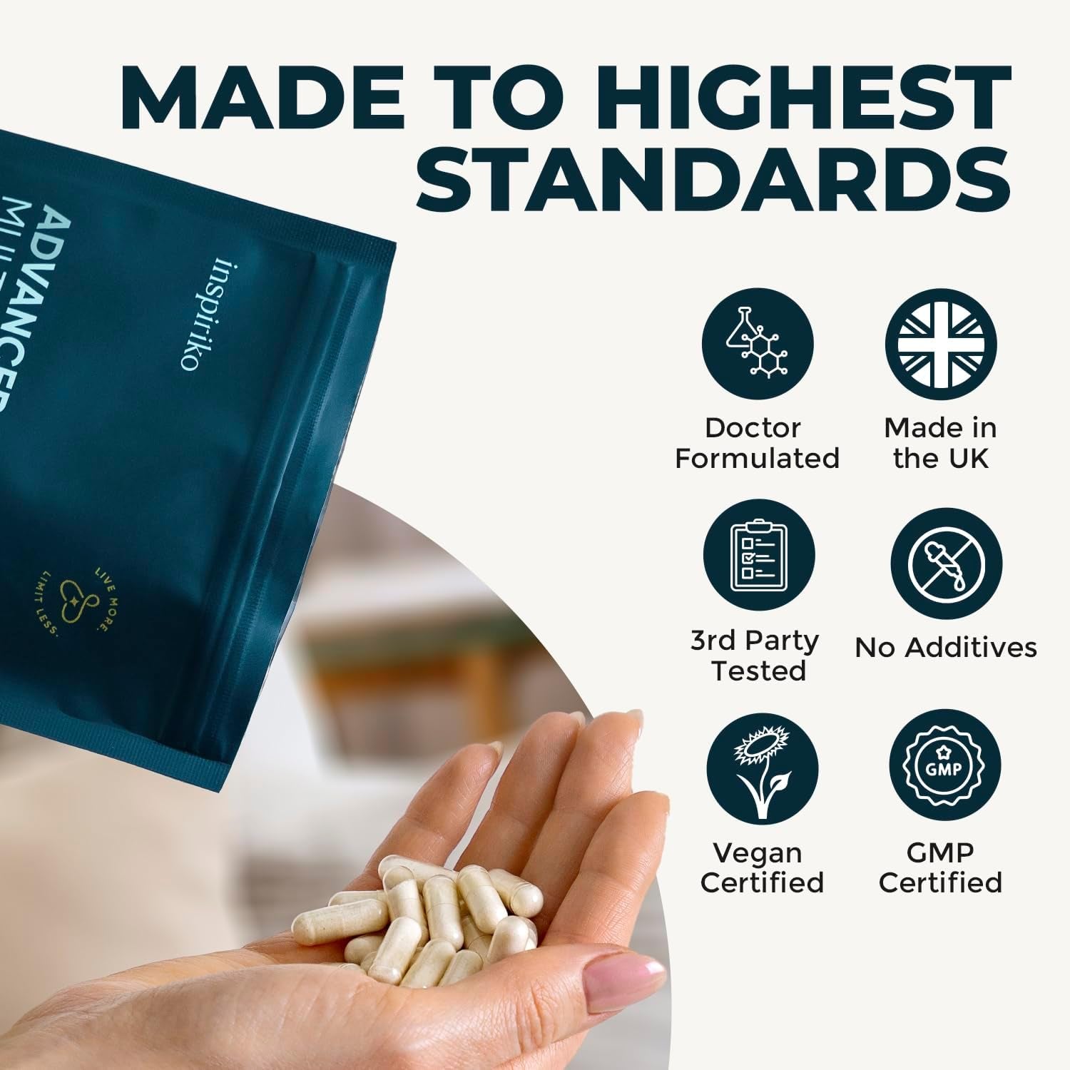 Inspiriko Women’S Multivitamins with 100Mg Coq10 & Lutein - (2 Month Supply) Award-Winning Multivitamin Tablets for Women - 27 Vitamins and Minerals, High Strength, Once Daily, Vegan