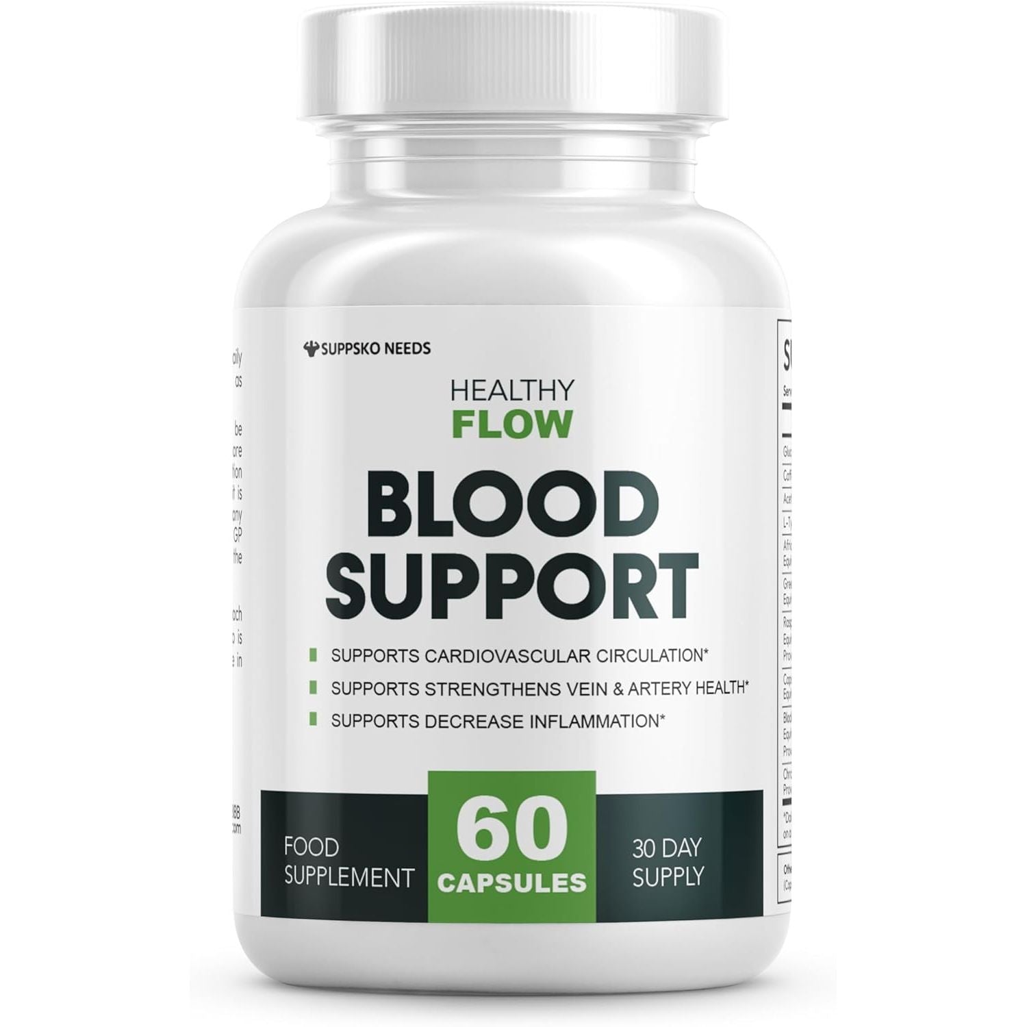 Healthy Flow Blood Support 60 Capsules 1 Month Supply