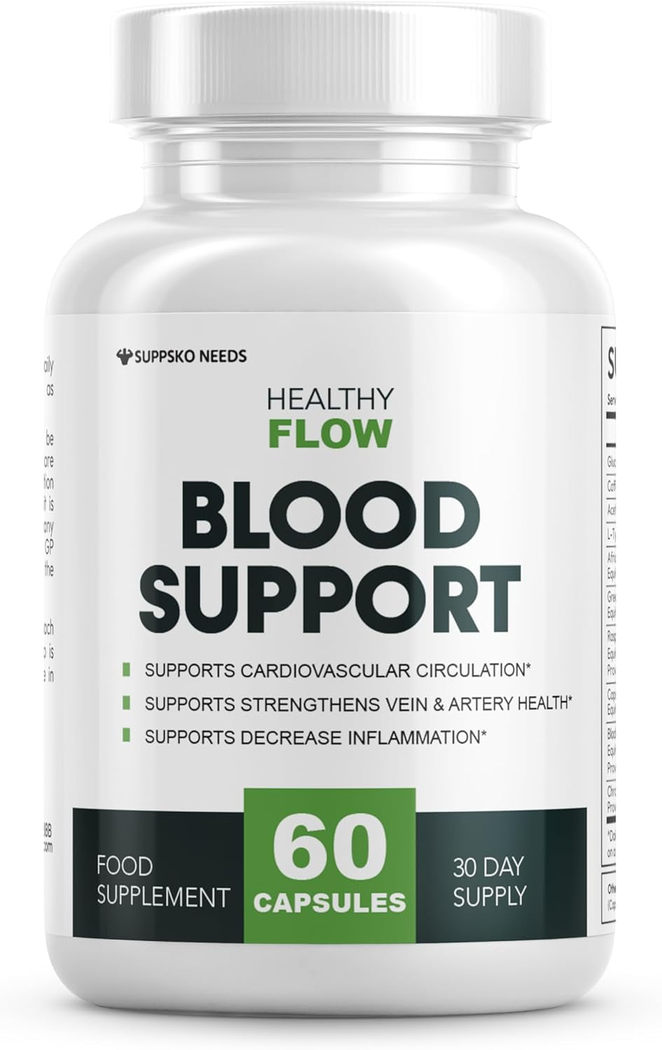 Healthy Flow Blood Support 60 Capsules 1 Month Supply