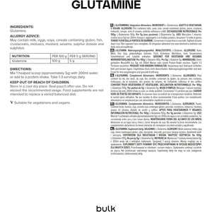 Bulk Pure L-Glutamine Powder, Unflavoured, 500 G, Packaging May Vary