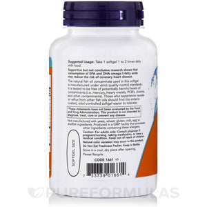 Ultra Omega-3- 500 EPA/250 DHA (90 Softgels) - Now Foods
