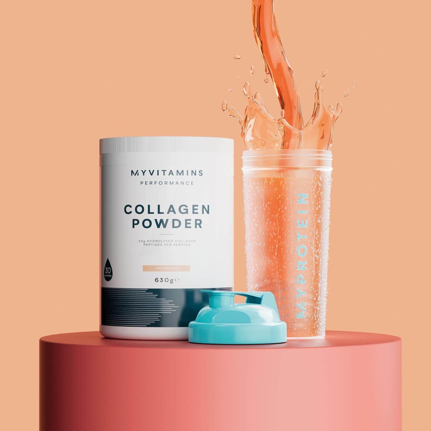 Myprotein Clear Collagen Protein Powder | Vimto - 30 Servings | 20 G Hydrolysed Collagen Peptides | Juice‑Style Clear Protein Drink | Zero Fat & Sugar | Supports Muscle Growth & Skin Health