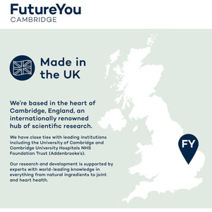 Turmeric+ Gold Supplement – 28 Turmeric Capsules High Strength – Curcumin Capsule Patented Meriva Formulation with Vitamins C & D – Tablets for Bones, Joints & Muscles by Futureyou Cambridge.
