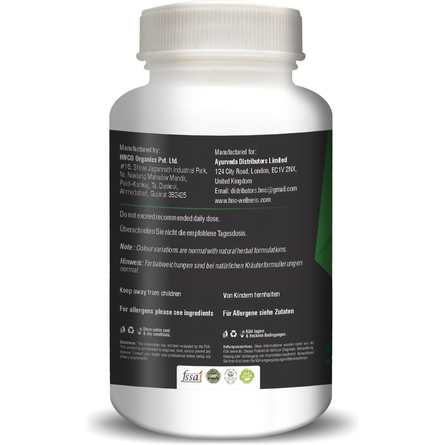 H&C Karela/Bitter Melon Capsules (Momordica Charantia) - 450Mg, 120 Veg. Capsules | for Metabolic Wellness
