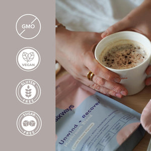 Sixways Unwind and Recover Sleep Drink 30 Servings, Cacao Flavour, Ashwagandha Powder, Hormone and Anxiety Aid, Magnesium, Reishi Mushroom, Vegan, Gluten Free, Magnesium Infused for Relaxation