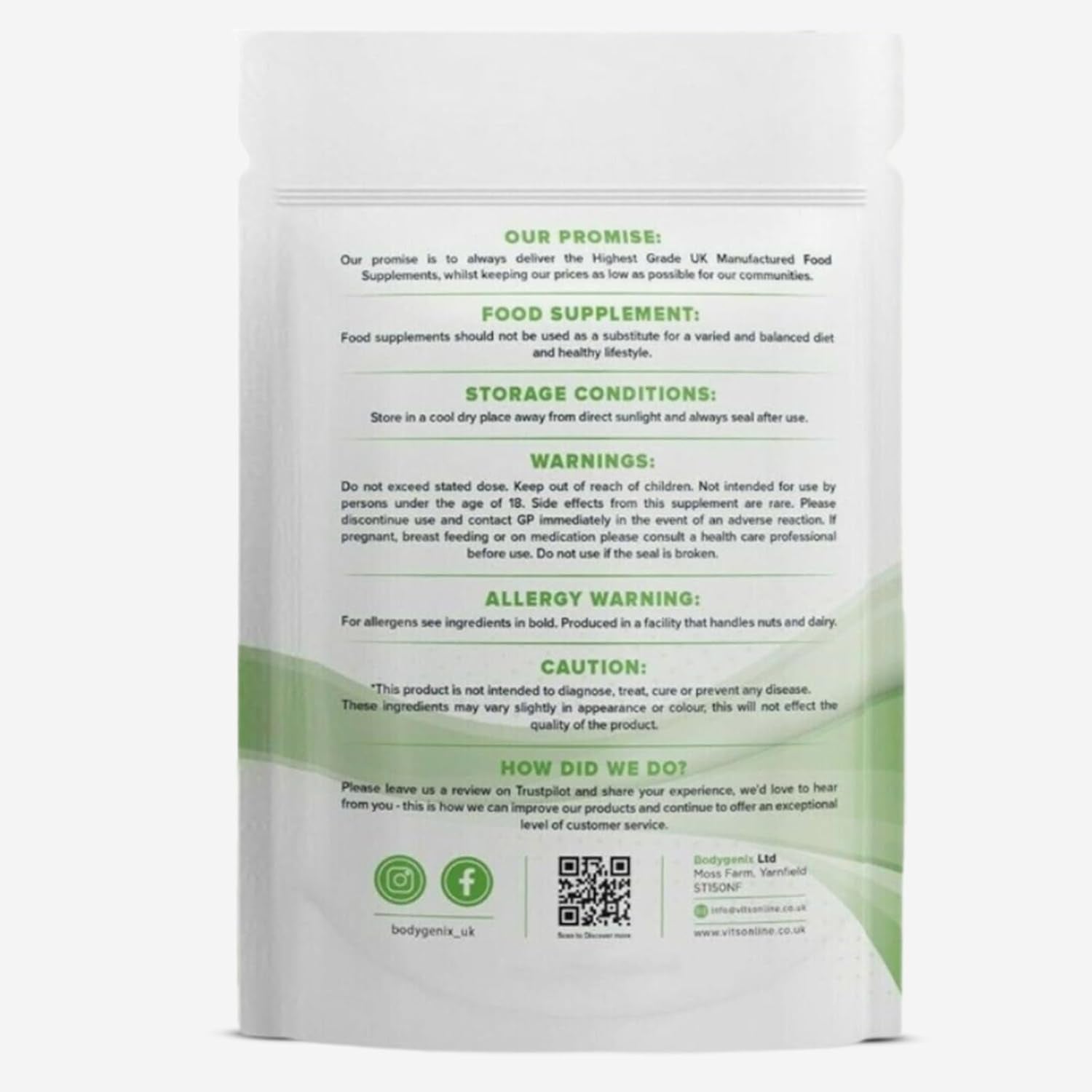 Bodygenix Feverfew 1000Mg Tablets - Headaches Relief Joints Health anti Inflammatory Natural Supplement - 60 Tablets 2 Month Supply