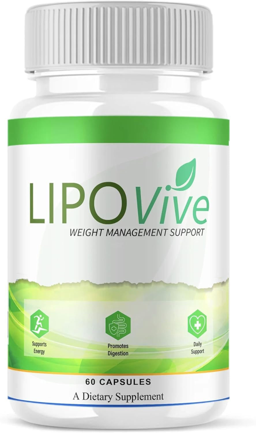 Lipovive/Weight Management Capsules - Natural Ingredients - 60 Capsules/Supplement Heaven