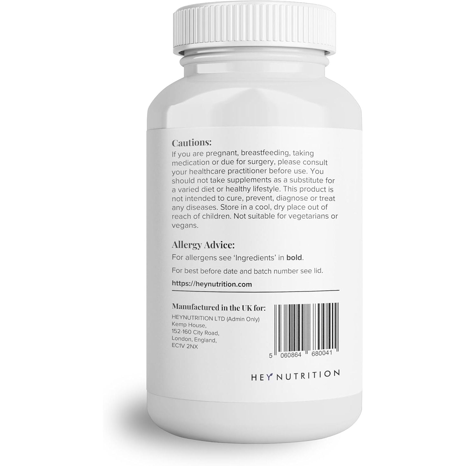 Hey Nutrition Pure Omega-3 Fish Oil 2000Mg with Vitamin E - High EPA + DHA Concentration - Maintains Heart, Joint, Brain & Immunity Support - UK Manufactured - Non-Gmo - 60 Softgels