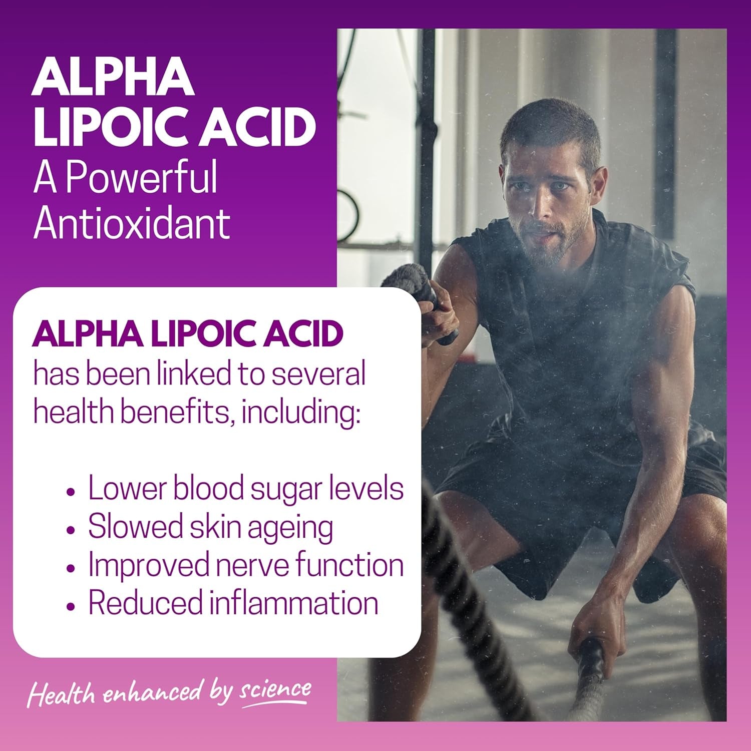 Alpha Lipoic Acid 650Mg Capsules, 50/50 Blend of Both R-ALA & S-ALA, 120 Vegan Capsules (4 Month Supply), Powerful Natural Protective Antioxidant, Made in UK