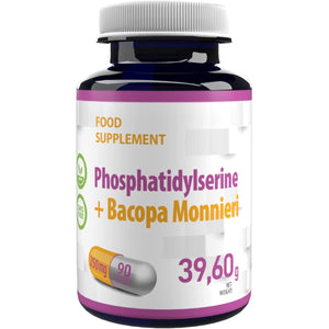 Hepatica Phosphatidylserine + Bacopa Monnieri 250Mg | 90 Vegan Capsules | High Strength Memory, Focus & Brain Support | 3Rd Party Lab Tested | Non-Gmo & Gluten-Free