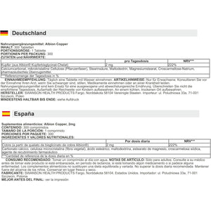 Swanson - Copper, 2Mg | Bone and Cardiovascular Health - 300 Tablets