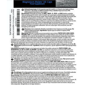 Magnesium Malate Pure Capsules 800Mg per Capsule - NO Fillers - Vegetarian and Vegan Safe