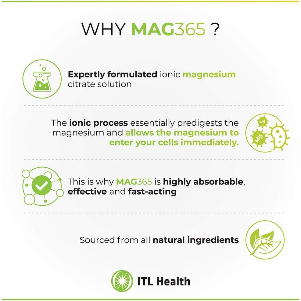 MAG365 Magnesium with Exotic Lemon Food Supplement, 150 G