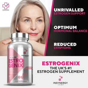 Estrogenix – Estrogen Tablets for Women (Highest Dosage in UK) Hormone Balance Supplement, Estrogen Booster Pills 60 Vegan Capsules