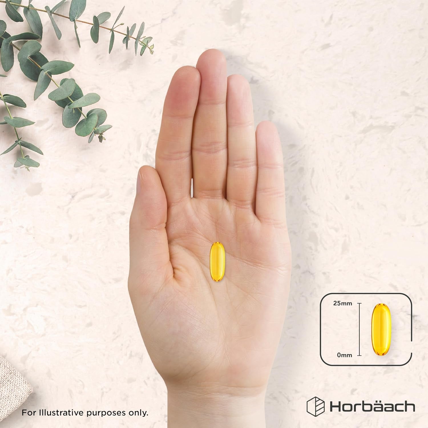 Omega 3 Capsules High Strength Fish Oil | 3000Mg | 240 Count | Wild-Caught Fatty Acid Supplement Providing 432Mg of EPA and 288Mg of DHA | by Horbaach