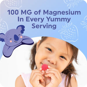 Magnesium Gummies for Kids Relaxation & Natural Wake-Rest Cycles | Relaxing Magnesium for Children with Chamomile & Lemon Balm | Non-Gmo, Gluten-Free & Third-Party Tested | Calming Gummies 60 Ct