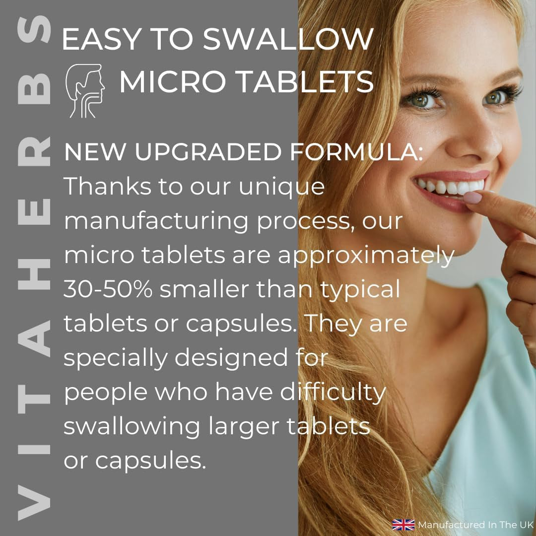 Valerin™ Valerian Root Tablets | Valerian Root Extract 200Mg | Easy to Swallow Micro Tablets | 140 Vegan Tablets | Vitaherbs - Made in the UK