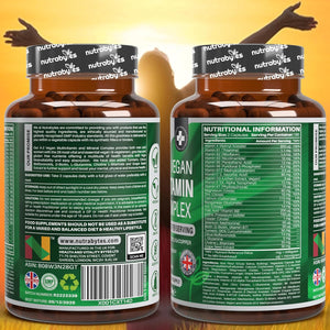 Nutrabytes Vegan A-Z Multivitamin & Mineral Complex Supplement, 360 Capsules | 26 Essential Vitamins & Minerals for Energy, Immune System, Hair, Skin, Bone, Muscle, Brain & Gut Support | for 6 Months