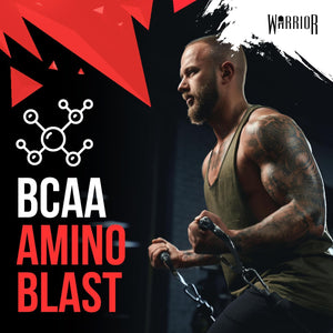 Warrior Amino Blast 270G – BCAA Powder – Branched Chain Amino Acids Supplement, Intra Workout & Recovery, Energy Drink – 30 Servings (Strawberry Kiwi)