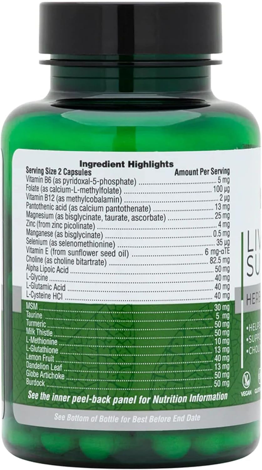 Naturesplus Bio Advanced Liver Support - Liver Health Supplement with Turmeric, Artichoke, Milk Thistle, Dandelion, Choline and Methyl Bs - Gluten, Dairy and SOYA Free - Vegan, 60 Capsules