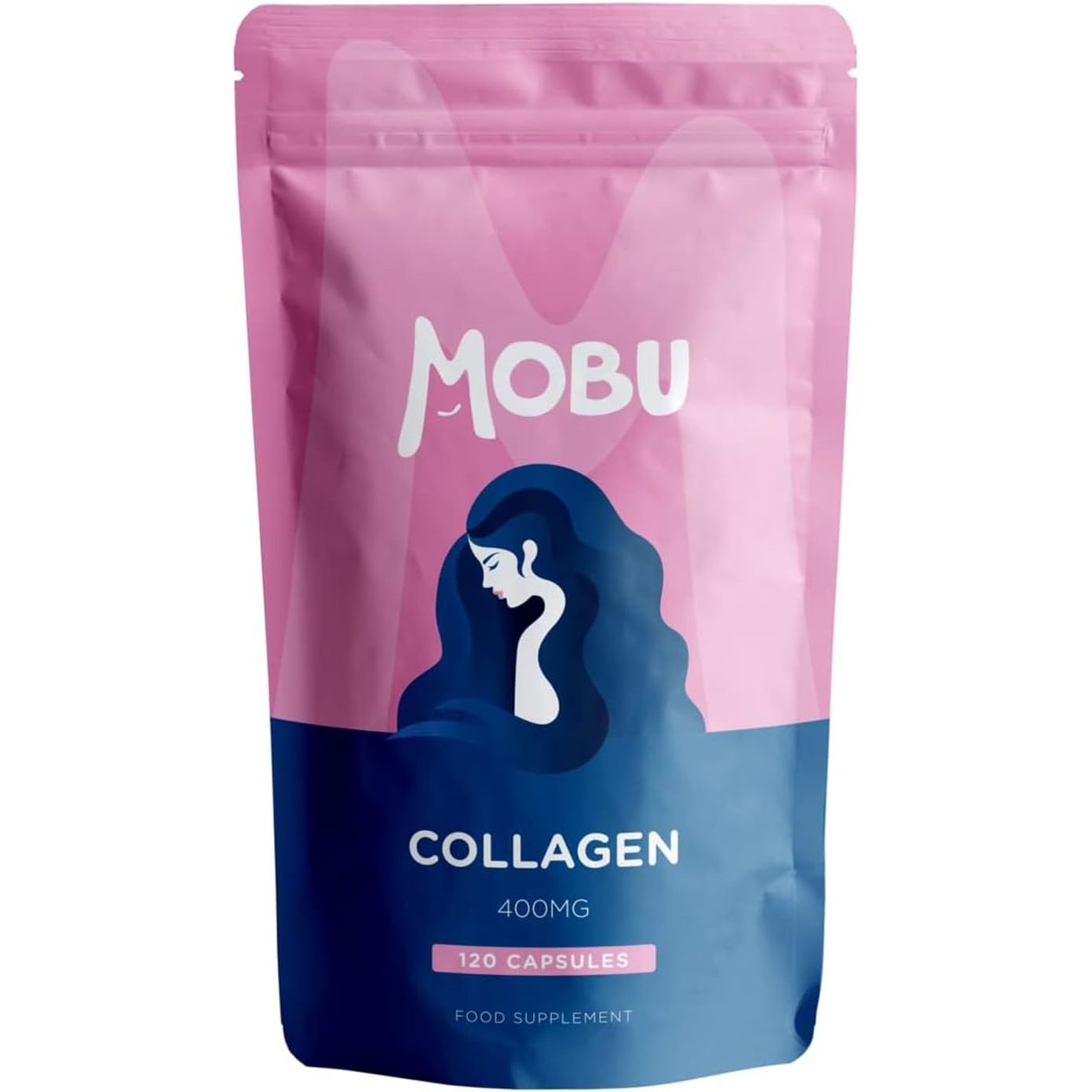 Hydrolysed Collagen 400Mg 120 Capsules | Hair, Skin and Joint Health Supplement | Bovine Collagen Type 1 for Women & Men | Letterbox Friendly | MOBU UK