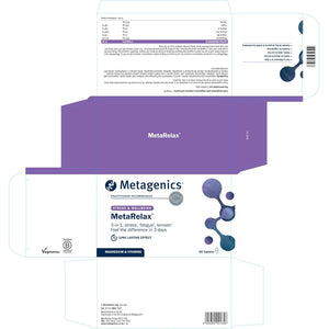 Metagenics Metarelax Magnesium Supplement - Stress Relief, Relaxation & Energy Support - 90 Tablets