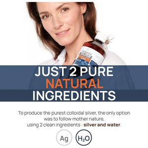 Colloidal Silver 40 PPM 1000 Ml - for Humans & Dogs - Highly Active Hydrosol Silver Water for Best Results - Carbon Neutral