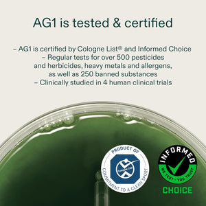 AG1 Greens Powder Supplement | Daily Nutrient Boost: Vitamins, Minerals, Gut-Friendly Bacteria, Gluten Free, Vegan and Keto Friendly | 70+ Ingredients by AG1 Athletic Greens | Refill Pouch Only