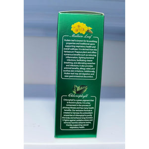Mullein Leaf Extract for Lungs, Mullein Drops, Powerful Mullein Leaf Liquid Drops, Vegan Mullein Leaf Sublingual Fast Absorption - 60Ml*2-4 Month Supply