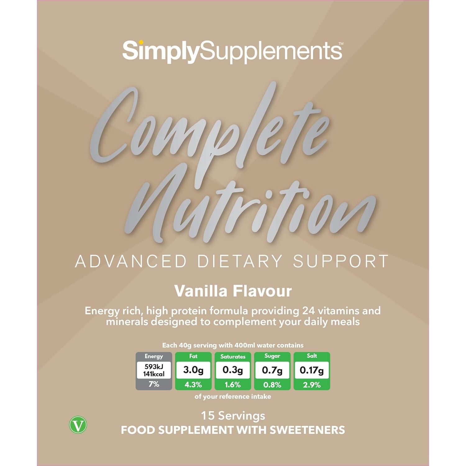 Build up Drink | Ideal for Gaining Weight | Formulated for the Elderly or Recovering from Illness | UK Manufactured (600 G (Pack of 1), Vanilla)