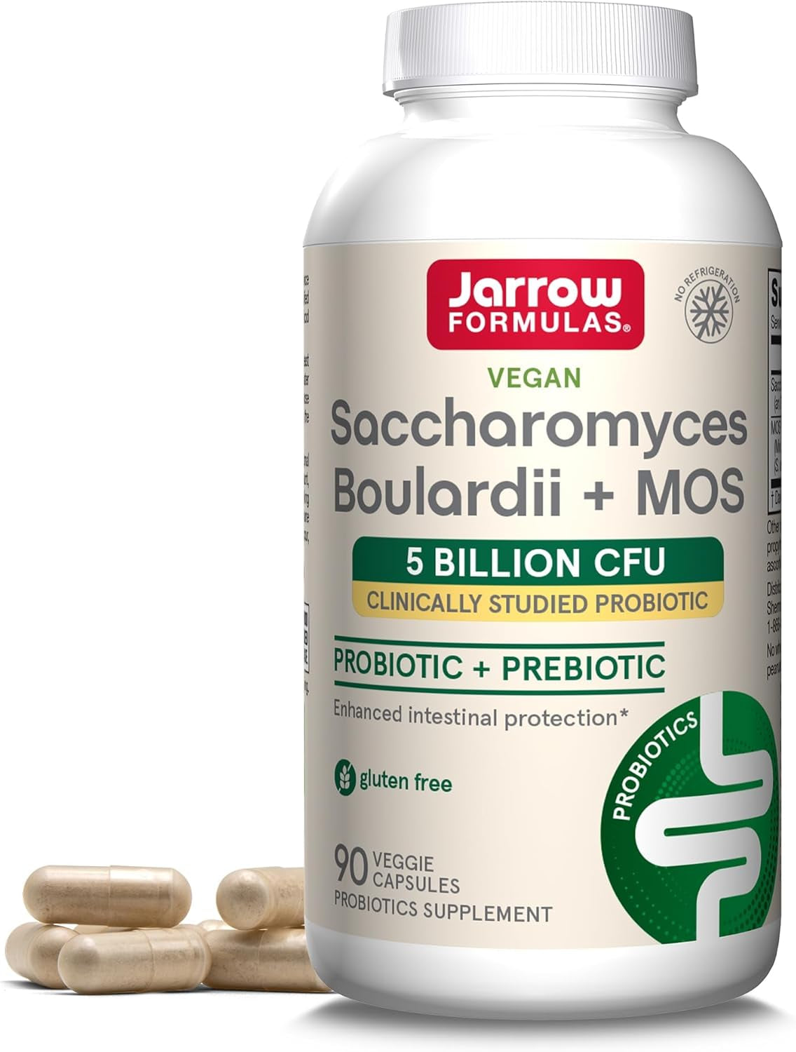 Jarrow Formulas Vegan Saccharomyces Boulardii + MOS - 90 Vcaps