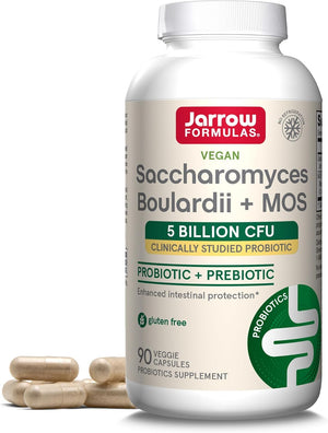 Jarrow Formulas Vegan Saccharomyces Boulardii + MOS - 90 Vcaps