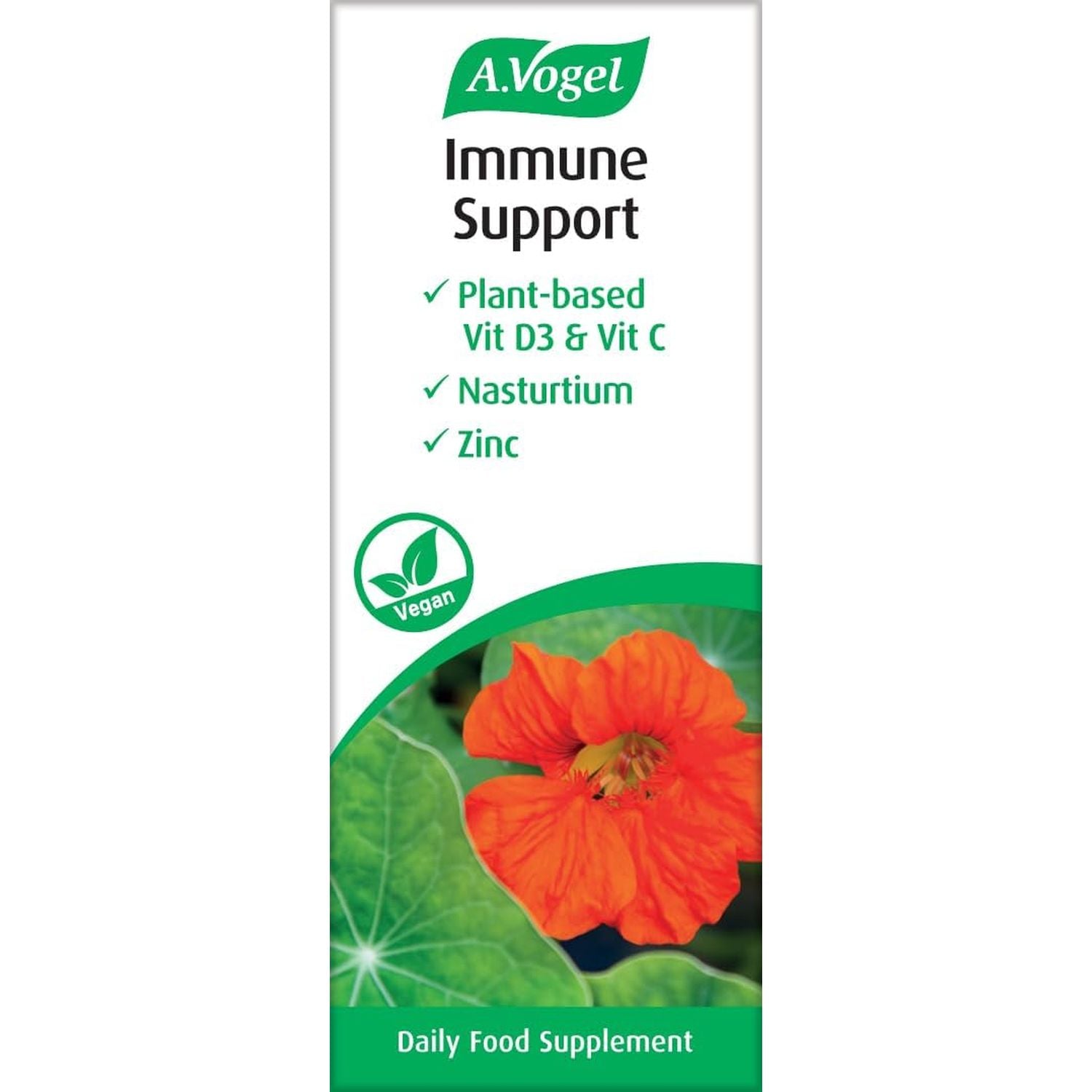 A.Vogel Immune Support | Vegan Multivitamin | Vitamin C, Vitamin D and Zinc | 30 Tablets